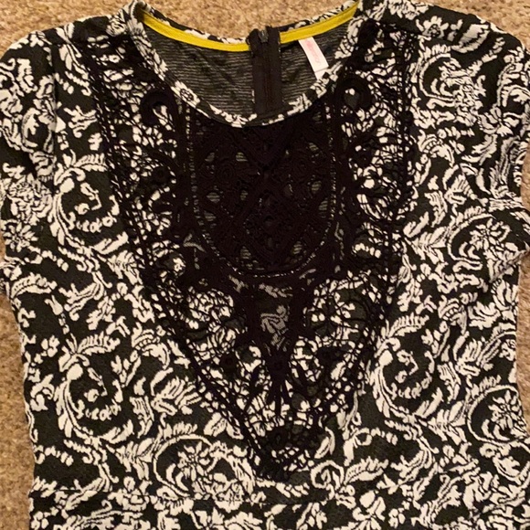 NWT Xhilaration ladies black and white patterned dress size M - Picture 9 of 12